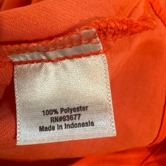 a.n.a Orange with Beaded Neckline Cut Out Tank Top size Medium - Picture 8 of 9